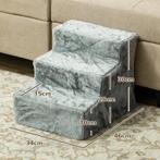 TRUUSK Opvouwbare Huisdiertrap - 3 Treden - Wasbare Pluche B, Dieren en Toebehoren, Honden-accessoires, Verzenden, Nieuw