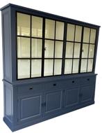 Buffetkast Soest briljantblauw met stalen deuren 250cm, Ophalen of Verzenden, Nieuw
