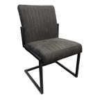 Eetkamerstoel Ricardo | Antraciet | Microvezel stof, Huis en Inrichting, Stoelen, Ophalen, Nieuw, Industrieel