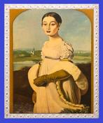 École Européene (XX) - Mademoiselle Rivière (Daprès J. A., Antiek en Kunst, Kunst | Schilderijen | Klassiek