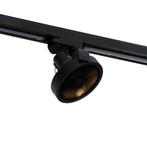 Railspot zwart voor 3-fase rail GU10 111mm - 3-Phase Master, Huis en Inrichting, Lampen | Spots, Nieuw, Metaal of Aluminium, Modern
