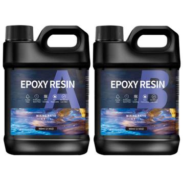 Premium Epoxy Hars Resin - 1000ml - A+B 1:1 - 500ml+500ml - beschikbaar voor biedingen