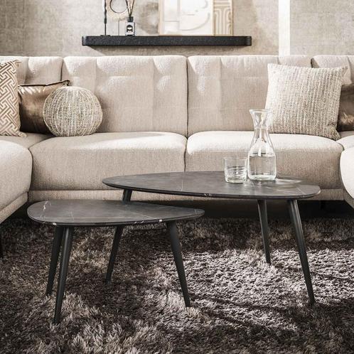 *WOONWINKEL* Salontafel Set Van 2 Peervormig Organisch, Huis en Inrichting, Tafels | Salontafels, Nieuw, Verzenden