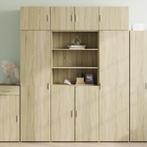 vidaXL buffetkast 80x42,5x185 cm bewerkt hout sonoma, Huis en Inrichting, Kasten | Buffetkasten, Minder dan 50 cm, Verzenden, 75 cm of meer