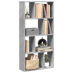 vidaXL Boekenkast 60x20x120 cm bewerkt hout betongrijs, Verzenden, Nieuw, Overige houtsoorten