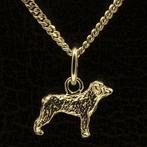 Gouden Pyrenese herder oren ongecoupeerd ketting hanger -..., Verzenden, Nieuw