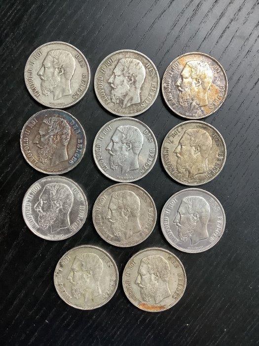 België. Leopold II. 5 Francs 1873 (Zonder minimumprijs), Postzegels en Munten, Munten | Nederland