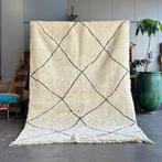 Wit Marokkaans Beni ourain-tapijt - Handgeweven, Nieuw