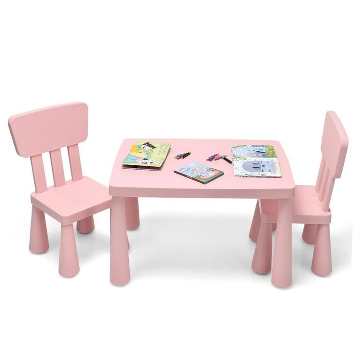 2dekans | Coast kindertafel en 2 stoelen 3 TLG. Zitgang voor, Huis en Inrichting, Stoelen, Zo goed als nieuw, Ophalen of Verzenden