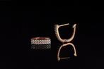 Oorbellen - 18 karaat Roségoud - 0.42ct. tw. Diamant, Sieraden, Tassen en Uiterlijk, Oorbellen, Nieuw