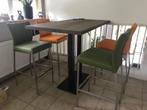 Set van 4 leren barstoelen - diverse kleuren leer - Echt lee, Overige kleuren, Nieuw, Leer, Ophalen of Verzenden
