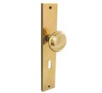 Intersteel knopschild 245x45mm SL56 PVD messingkleur, Doe-het-zelf en Verbouw, Verzenden, Nieuw