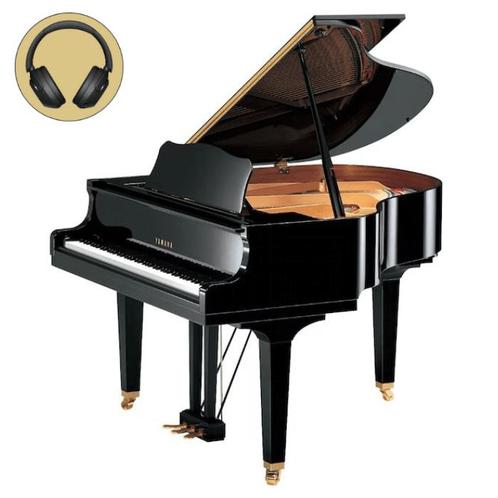 Yamaha GB1 K SC3 PE messing silent vleugel (zwart hoogglans), Muziek en Instrumenten, Piano's