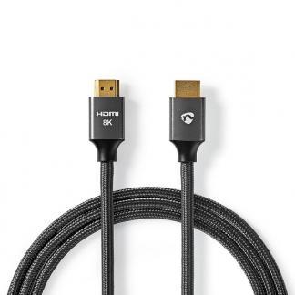 HDMI kabel 8K | Nedis | 2 meter, Audio, Tv en Foto, Audiokabels en Televisiekabels, Nieuw, Verzenden