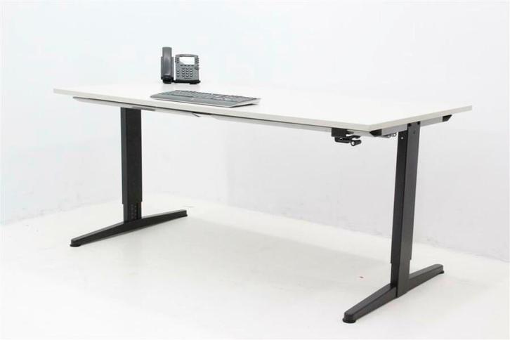 Bureau Aspa Facility 160x80cm(bxd) - grijs gemêleerd -, Huis en Inrichting, Bureaus, Gebruikt, Ophalen of Verzenden