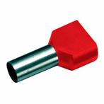 Adereindhuls 10mm2 twin rood - 100 stuks, Ophalen of Verzenden, Nieuw