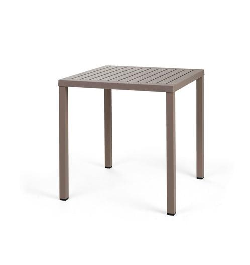 Nardi Cube 70x70 cm Aluminium - Taupe, Tuin en Terras, Tuintafels, Ophalen of Verzenden