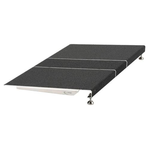 Verstelbare aluminium drempelhulp met antislip - 91,5 cm bre, Diversen, Verpleegmiddelen, Ophalen of Verzenden