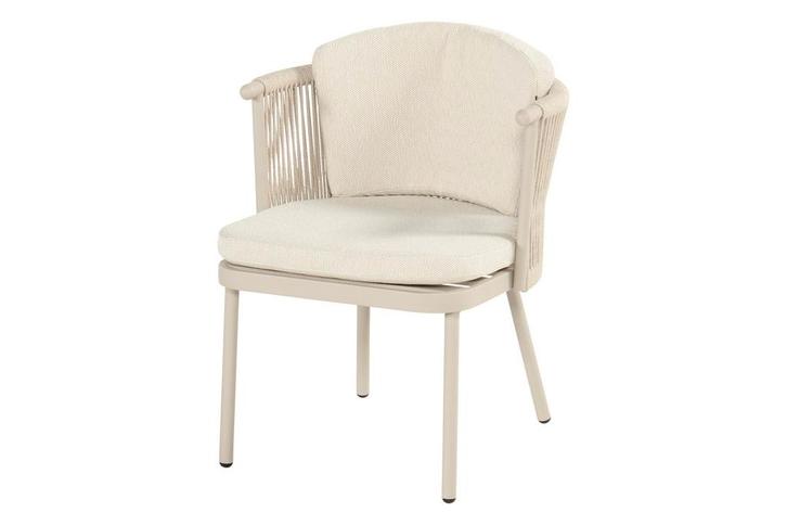 Hartman Toledo rope dining tuinstoel - Sand, Tuin en Terras, Tuinstoelen, Nieuw, Overige materialen, Verzenden