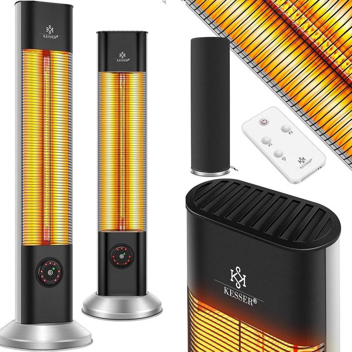 KESSER® Staande warmtestraler, infrarood staande warmtestral, Tuin en Terras, Overige Tuin en Terras, Nieuw, Verzenden