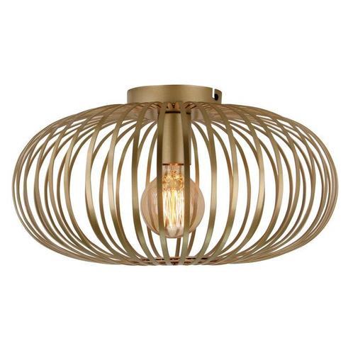 Gouden plafonnière Lieve, metaal, industrieel, Huis en Inrichting, Lampen | Plafondlampen, Nieuw, Metaal, Ophalen of Verzenden