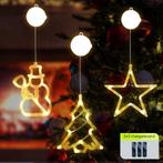Kerstverlichting Raam Kerstster + Kerstboom + Sneeuwpop met, Diversen, Kerst, Verzenden, Nieuw