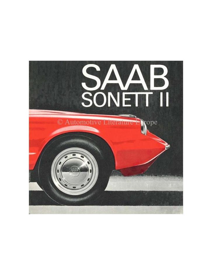 1966 SAAB SONETT BROCHURE ENGELS, Boeken, Auto's | Folders en Tijdschriften