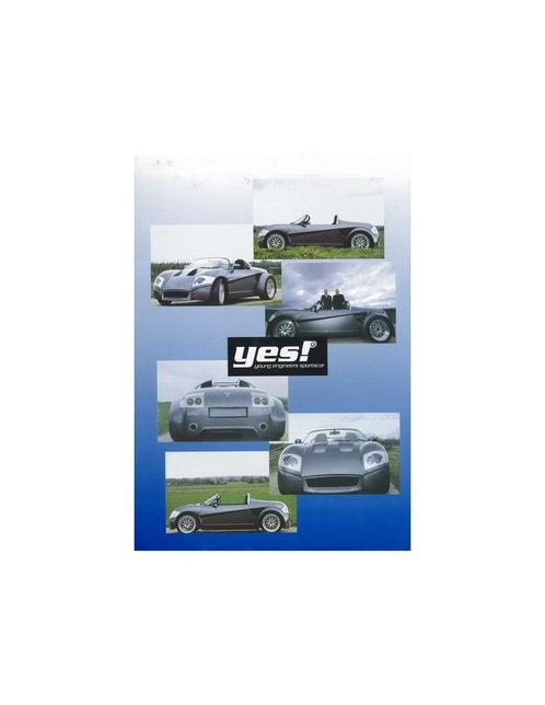 2001 YES! ROADSTER LEAFLET DUITS, Boeken, Auto's | Folders en Tijdschriften