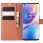 ProGuard OnePlus 8 Pro Wallet Flip Case Bruin, Telecommunicatie, Mobiele telefoons | Hoesjes en Frontjes | Overige merken, Verzenden