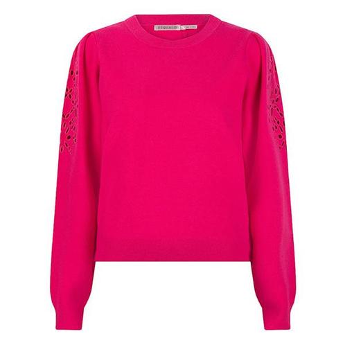 -30% Esqualo  Esqualo Sweater f23-07519 fuchsia  maat S, Kleding | Dames, Truien en Vesten, Roze, Nieuw, Verzenden