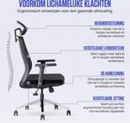Stane® Ergonomische Bureaustoel met hoofdsteun Office Gaming, Ophalen of Verzenden, Zo goed als nieuw