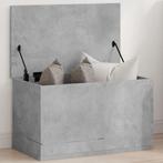 vidaXL Opbergbox 60x35x35 cm bewerkt hout betongrijs, Huis en Inrichting, Woonaccessoires | Kisten, Verzenden, Nieuw