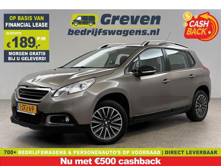 Peugeot 2008 1.2 PureTech Pano Airco Trekhaak LED Navigatie, Auto's, Peugeot, Te koop, Automaat, Financial lease, Benzine, Beige