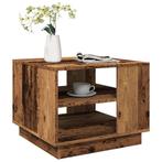 vidaXL Salontafel 55x55x42 cm bewerkt hout oud houtkleurig, Verzenden, Nieuw, Overige houtsoorten, 50 tot 100 cm
