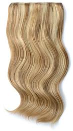 Remy Human Hair extensions Double Weft  22 - blond 18/613#, Nieuw