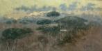 Giovanni Battista Filosa (1850-1935) - Paesaggio al tramonto, Antiek en Kunst, Kunst | Schilderijen | Klassiek