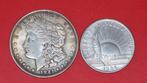 Verenigde Staten. Morgan Dollar 1921 & Half Dollar 1986 (2