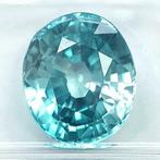1 pcs Blauw Zirkoon - 7.59 ct - International Gemological, Nieuw