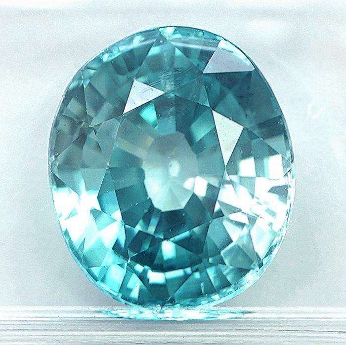 1 pcs Blauw Zirkoon - 7.59 ct - International Gemological, Sieraden, Tassen en Uiterlijk, Edelstenen