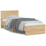 Bed 75x190 Bewerkt Hout | Tweedekansje | OP=OP (Bedframe), Huis en Inrichting, Slaapkamer | Bedden, Verstelbaar, Bruin, Nieuw