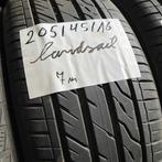 2 x Landsail 205-45-16 Zomerbanden 7mm, Gebruikt, 16 inch, Band(en), Personenwagen