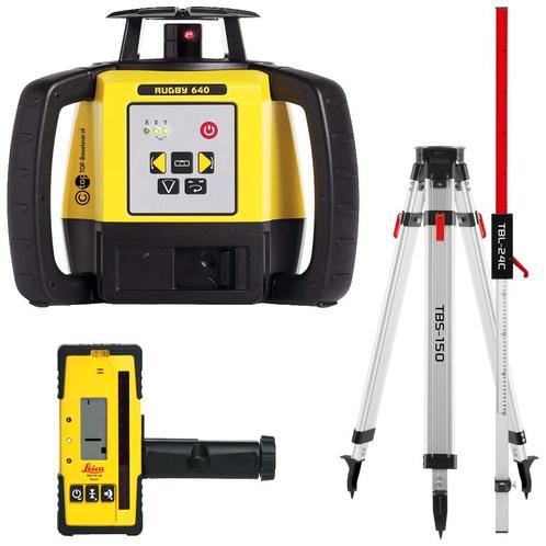 Leica Rugby 640 Bouwlaser Horizontaal | Verticaal | Afschot!, Doe-het-zelf en Verbouw, Meetapparatuur, Nieuw, Ophalen of Verzenden