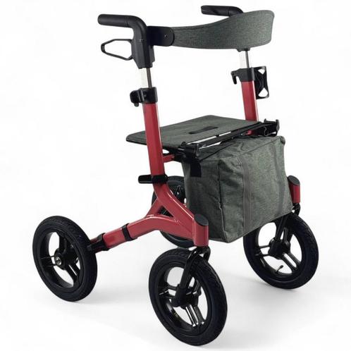 Rollator Plaza Outdoor - Met grote luchtbanden, Diversen, Rollators, Lichtgewicht, Opvouwbaar, Nieuw, Ophalen of Verzenden