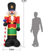 Kerstman - Kerstversiering - Kerstman met verlichting - Kers, Diversen, Kerst, Verzenden, Zo goed als nieuw