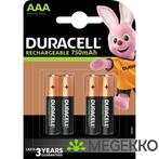 Duracell AAA Oplaadbare batterijen (4 stuks), Verzenden, Nieuw, Duracell