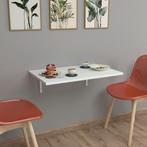 [en.casa] Klaptafel Klepp voor wandmontage 72x45x1,8 cm wit, Verzenden, Nieuw