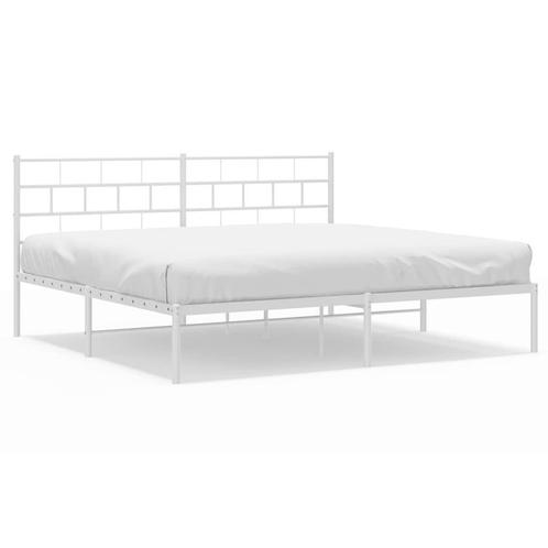 Bedframe Metaal Wit - 180x200 - retourdeal: Superkoop!, Huis en Inrichting, Slaapkamer | Bedden, 180 cm, 200 cm, Wit, Nieuw, Metaal