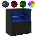 vidaXL LED Dressoir Zwart | Moderne Look | Retourdeal | 45%, Huis en Inrichting, Kasten | Dressoirs, Ophalen of Verzenden, Nieuw