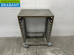 RVS Saro Verrijdbare regaalwagen 10 x 60/40 cm platen Horeca, Ophalen of Verzenden, Nieuw zonder verpakking