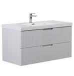 Badkamermeubel Set Thermis 100cm Wit Badmeubel, Verzenden, Nieuw, Wastafelkast